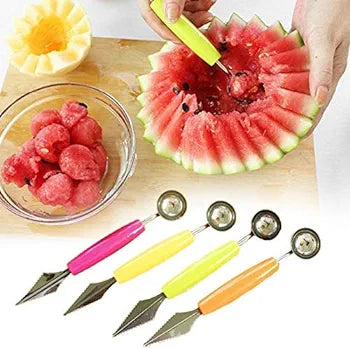 Double Head Stainless Steel Fruit Digging Spoon