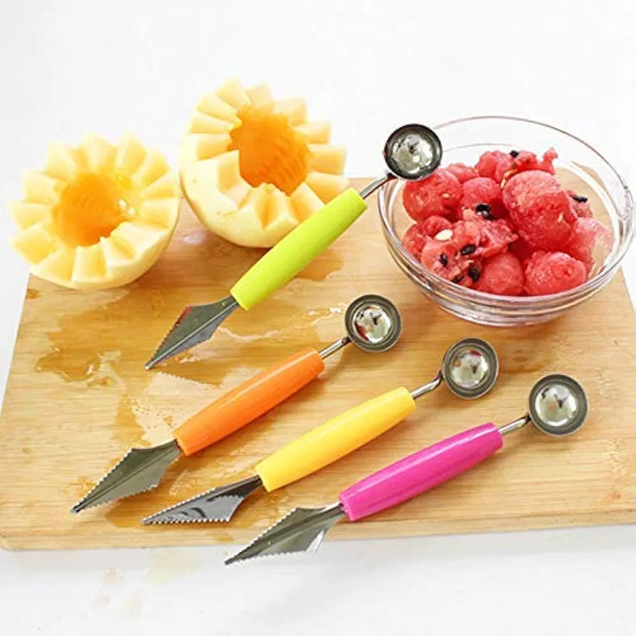 Double Head Stainless Steel Fruit Digging Spoon