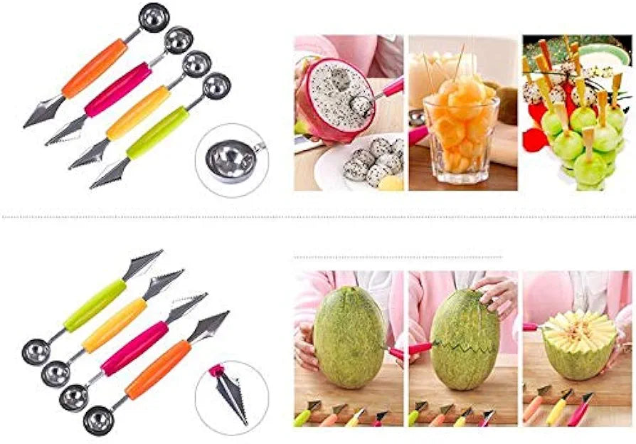 Double Head Stainless Steel Fruit Digging Spoon