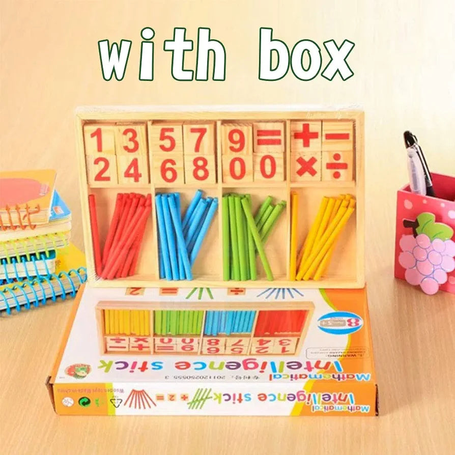 Math Manipulatives Wooden Counting Sticks