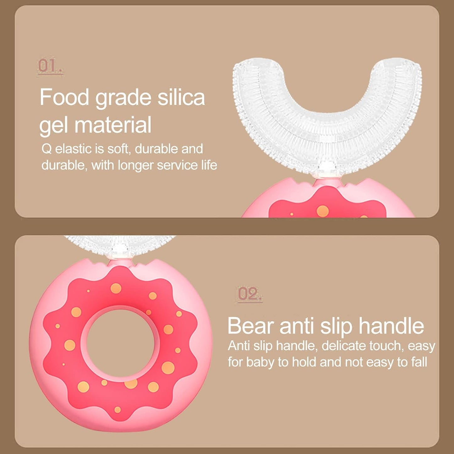 Donuts shape 360 degree toothbrush