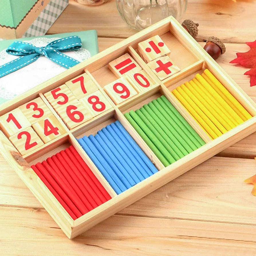 Math Manipulatives Wooden Counting Sticks