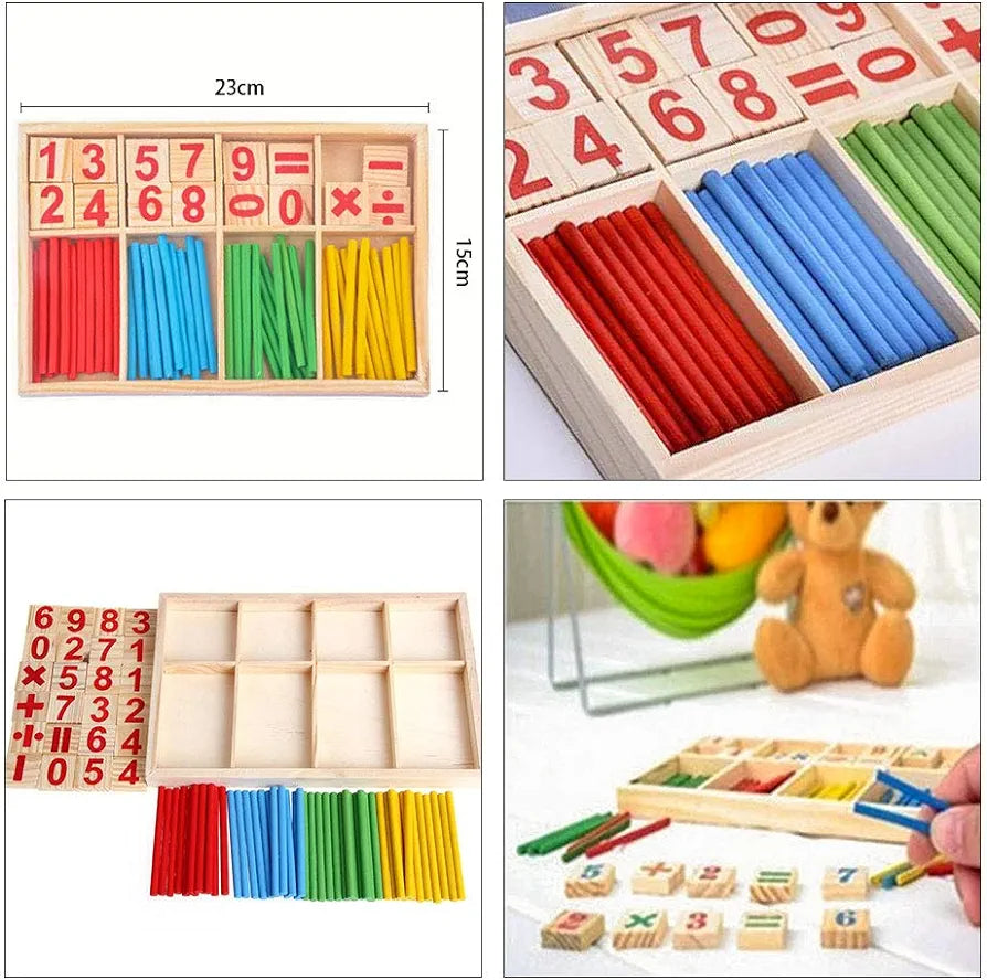 Math Manipulatives Wooden Counting Sticks