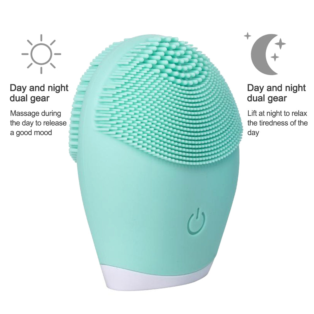 Waterproof sonic massager facial cleansing brush