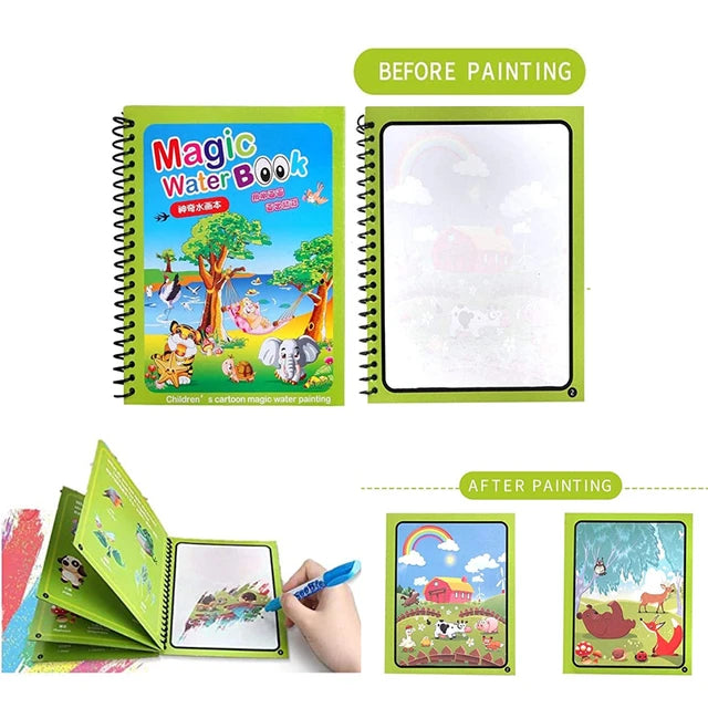 Magic Water Drawing Book Sensory Early Education Toys