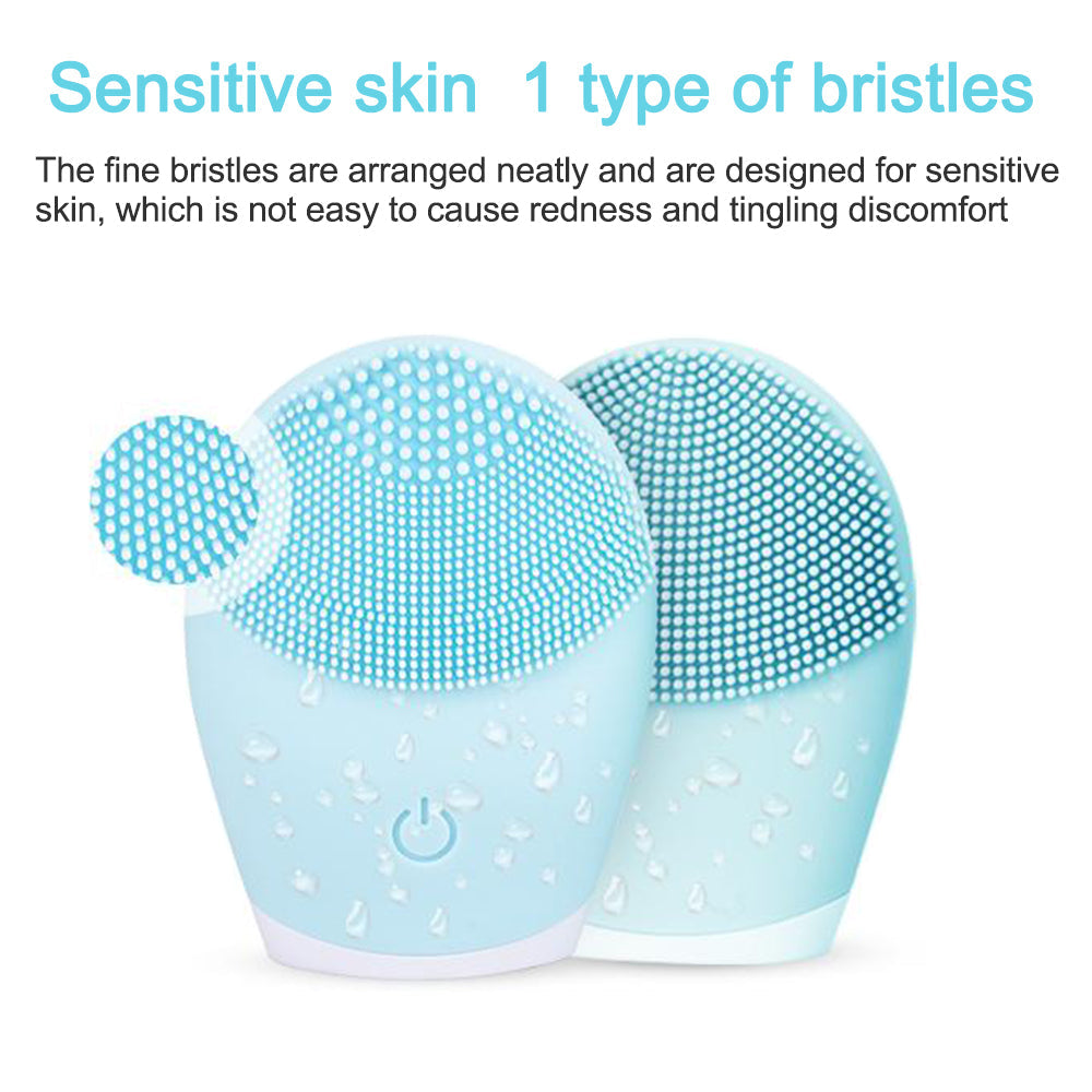 Waterproof sonic massager facial cleansing brush