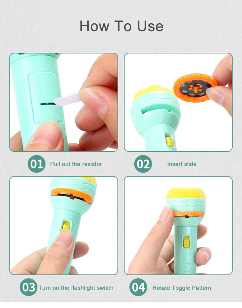 Projector Flashlight For Kids