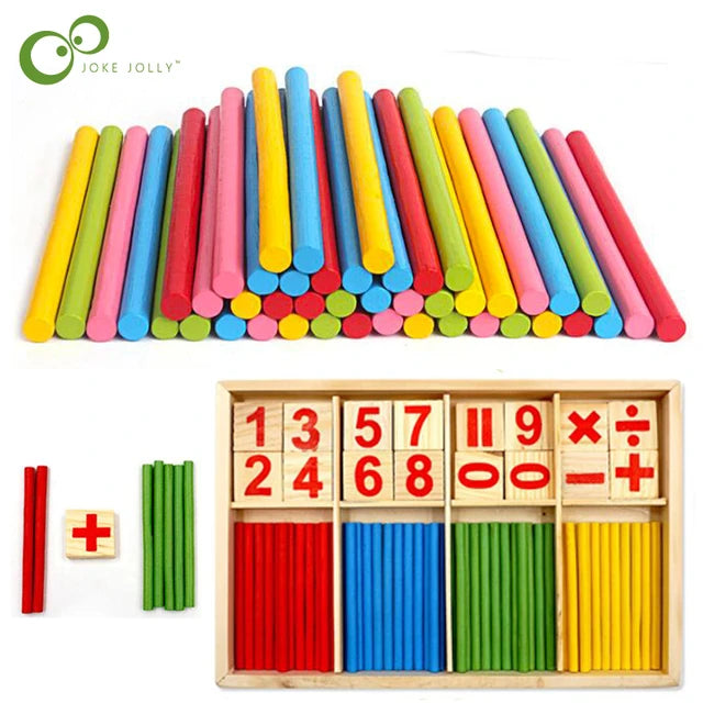 Math Manipulatives Wooden Counting Sticks