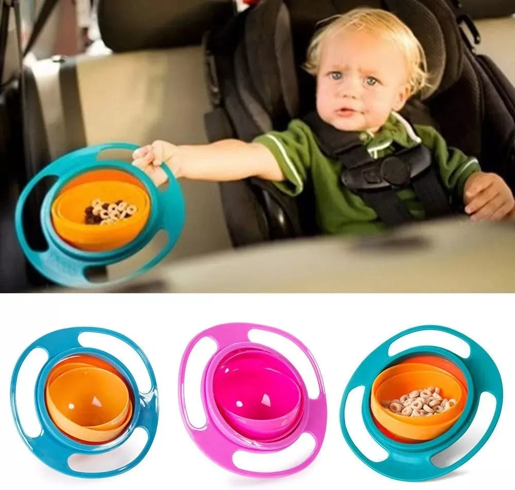 360 -baby Spill Resistant Gyro Bowl with Lid