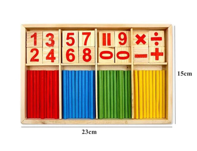 Math Manipulatives Wooden Counting Sticks