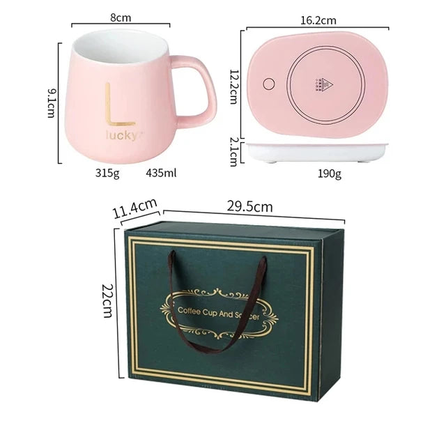 55℃ Hot Plate Coaster Warmer Powered Cup