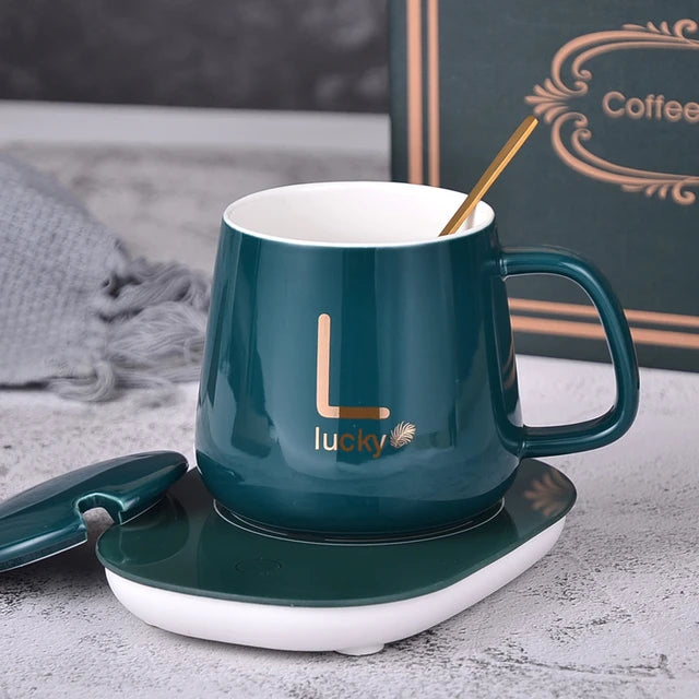 55℃ Hot Plate Coaster Warmer Powered Cup