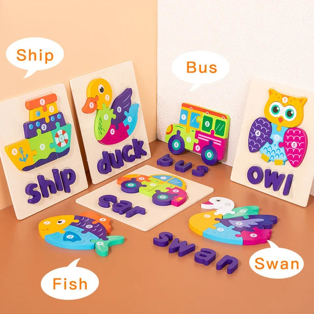 3D Animal Toddler Puzzles