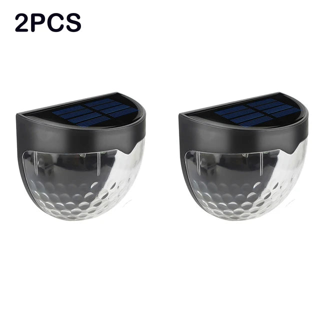 2 PCS Solar Semicircle Wall Light