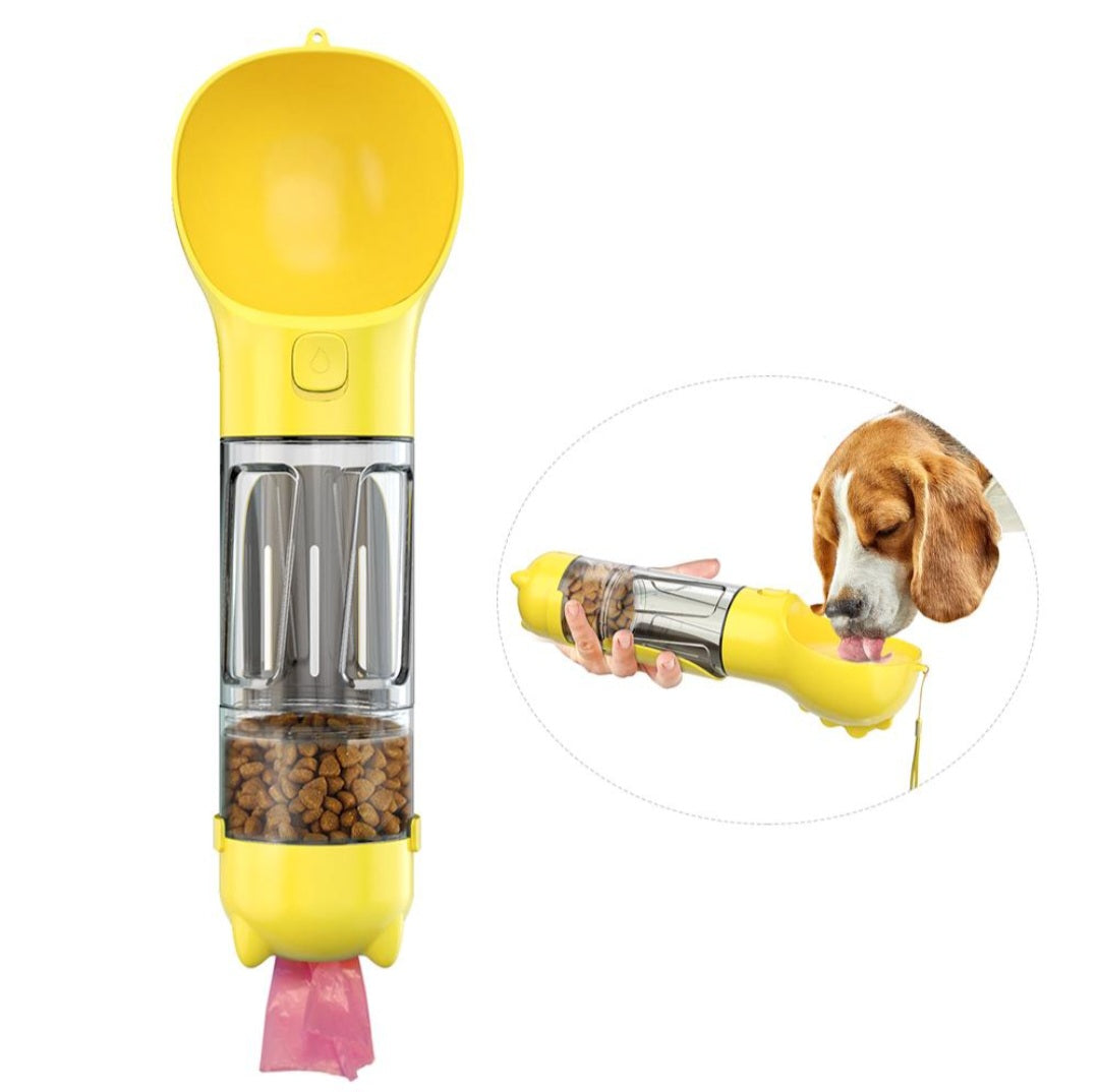 Multifunctional Dog Water Bottle, Feeder and Bag