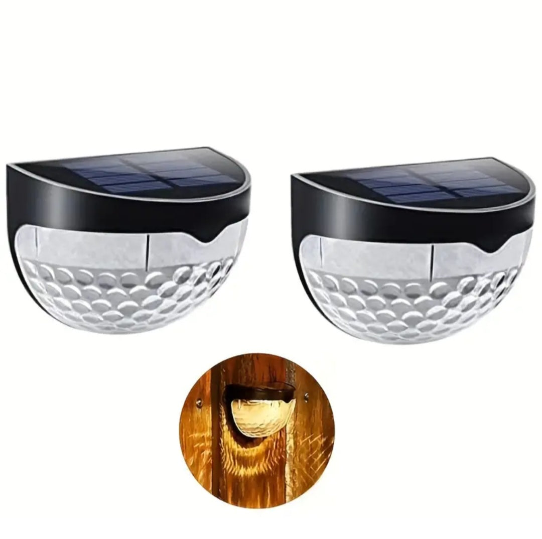 2 PCS Solar Semicircle Wall Light