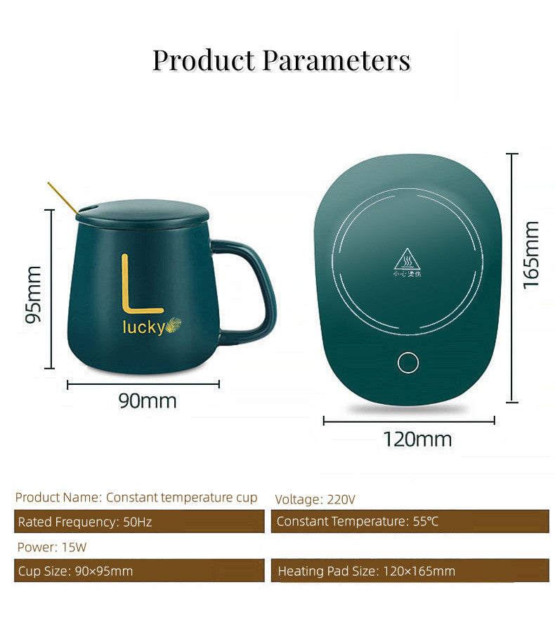 55℃ Hot Plate Coaster Warmer Powered Cup