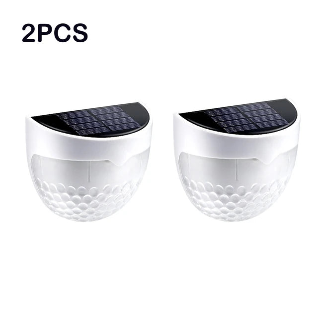 2 PCS Solar Semicircle Wall Light