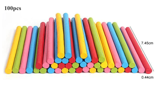 Math Manipulatives Wooden Counting Sticks