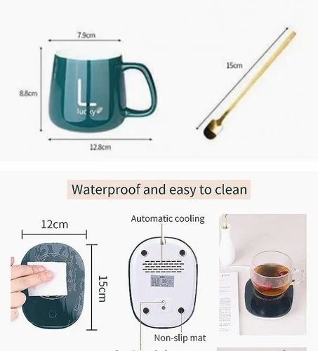 55℃ Hot Plate Coaster Warmer Powered Cup