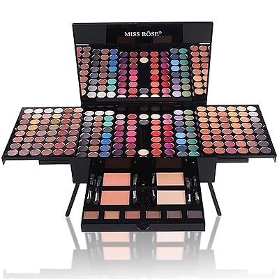 MISS ROSE 180 Colors Cosmetic Make up Piano Box