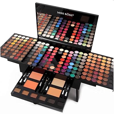 MISS ROSE 180 Colors Cosmetic Make up Piano Box